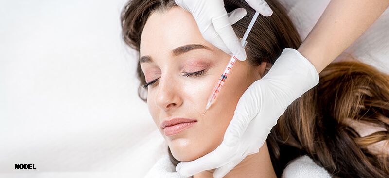 woman getting botox